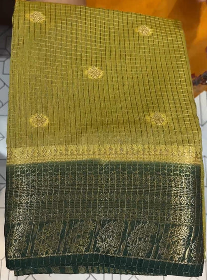 SEMI BANARASI SAREES - IHA 18885