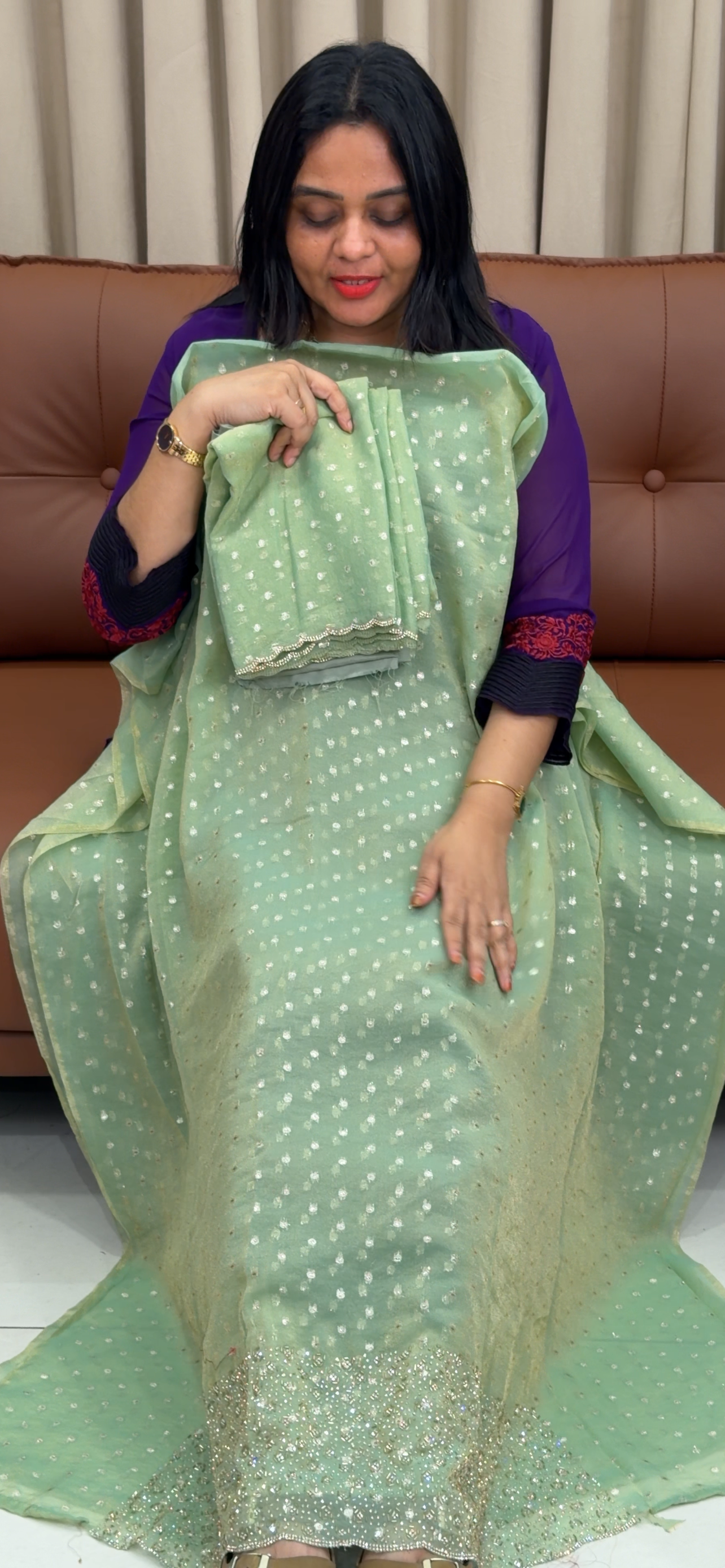 FORWARD TISSUE UNSTITCHED SALWAR SUITS - IHA 33691