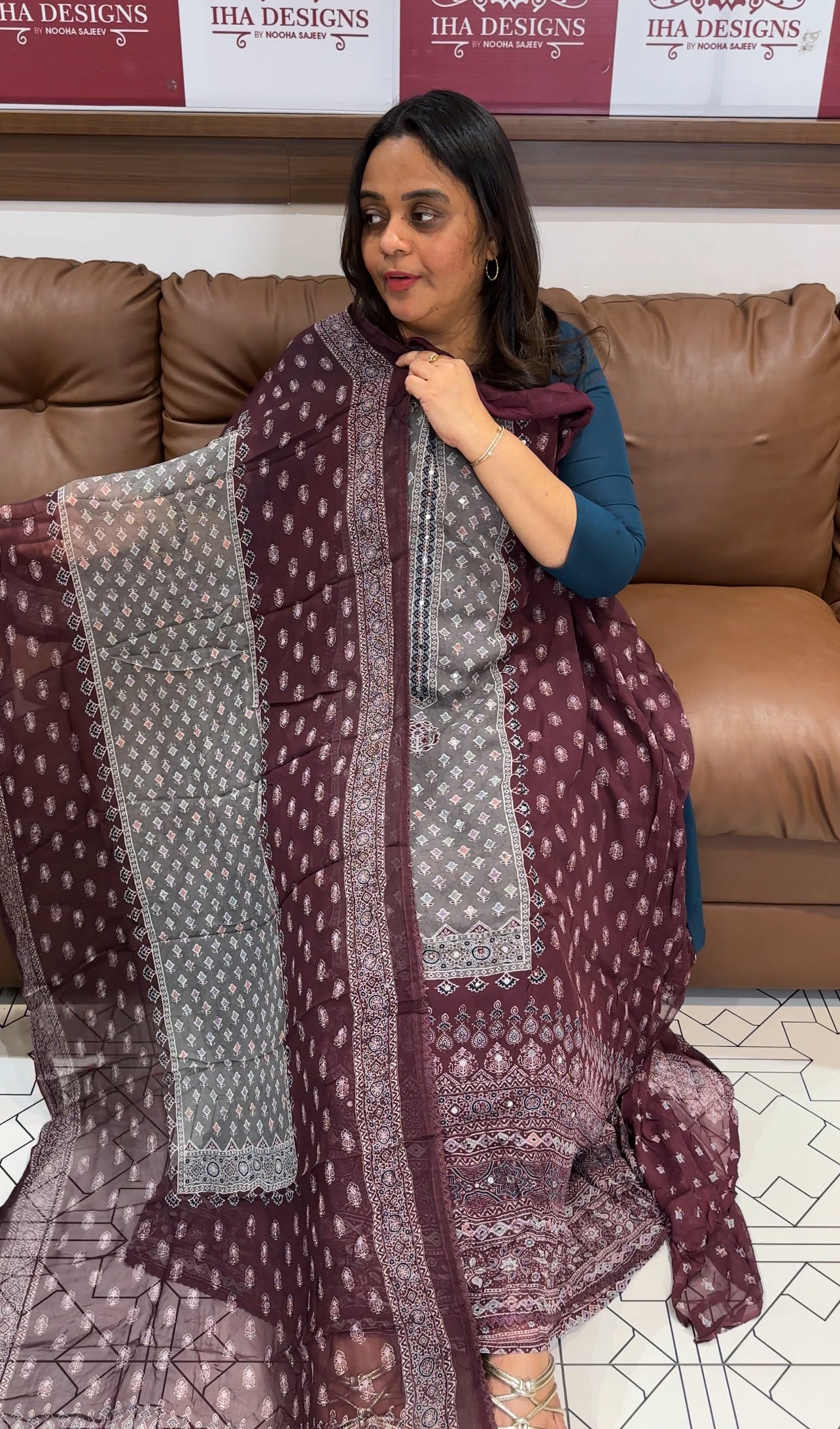 VISCOSE GEORGETTE UNSTITCHED SALWAR SUITS - IHA 27258