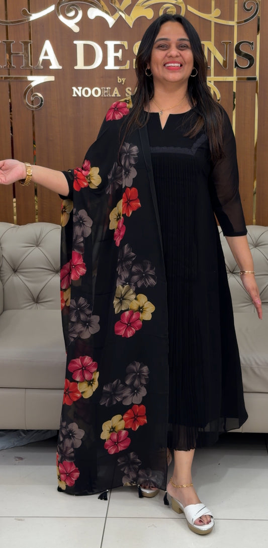 IHA'S IN-HOUSE DESIGNER ALINE TOP AND DUPATTA - IHA 29335