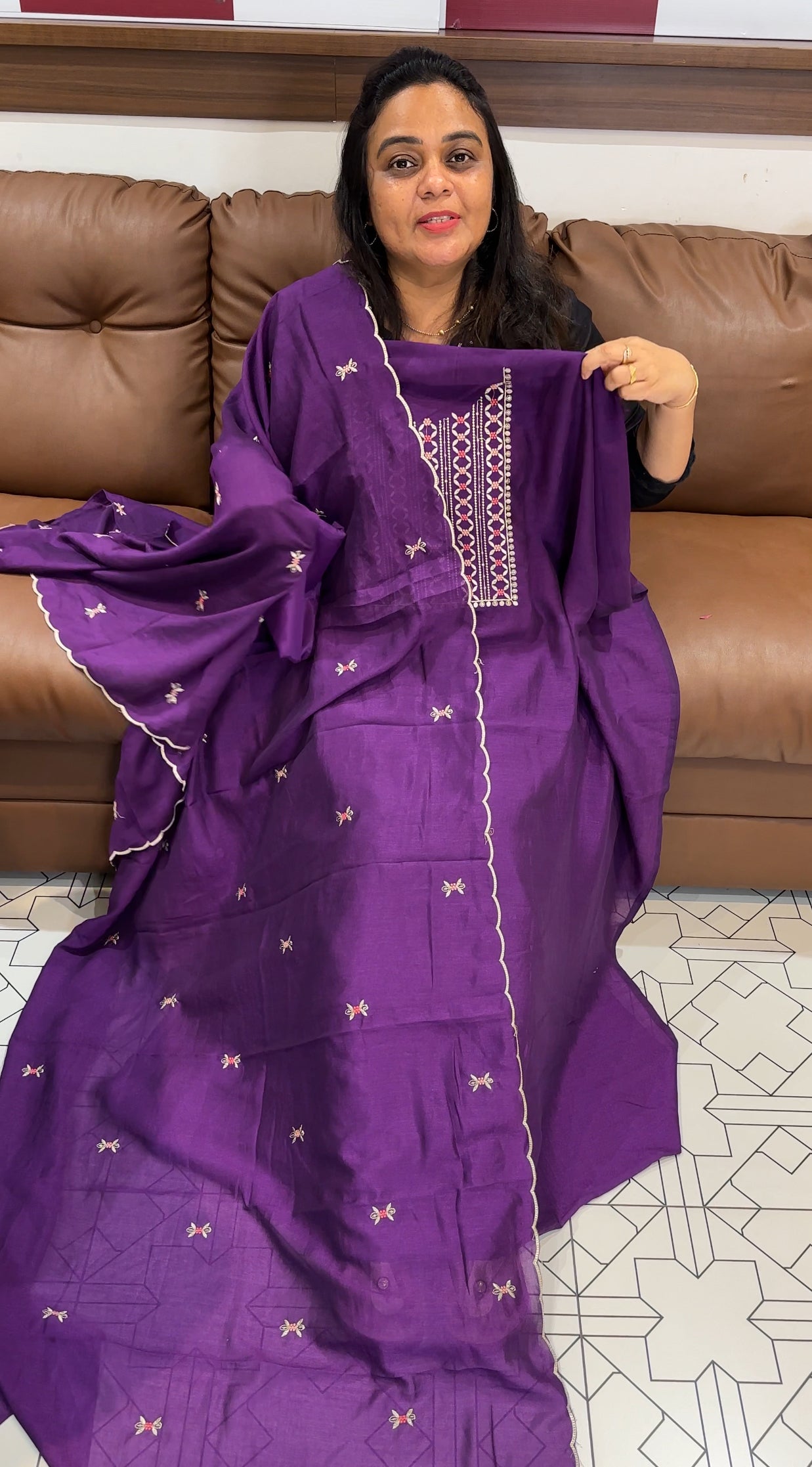 SEMI RAW SILK UNSTITCHED SALWAR SUITS - IHA 27935