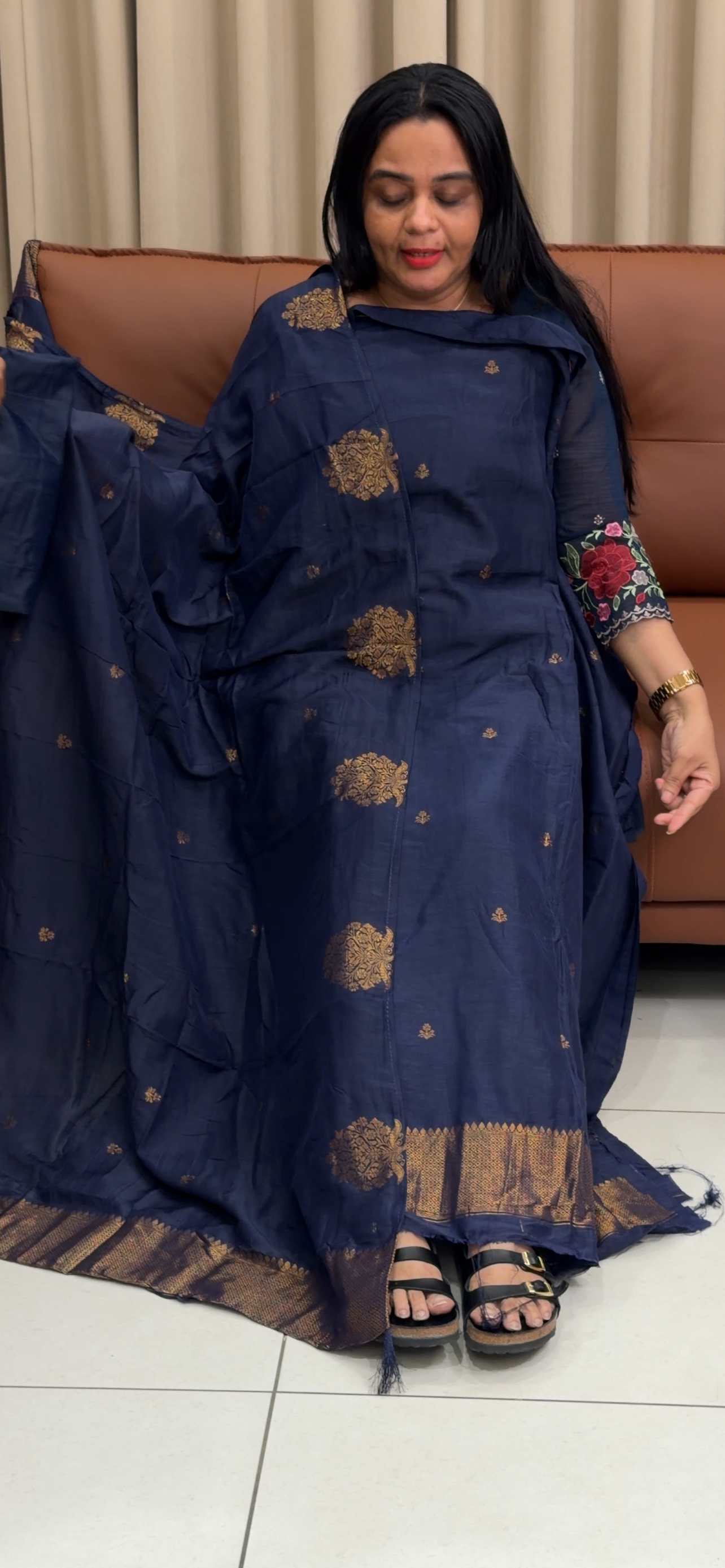 BANARASI UNSTITCHED SALWAR SUITS - IHA 35254