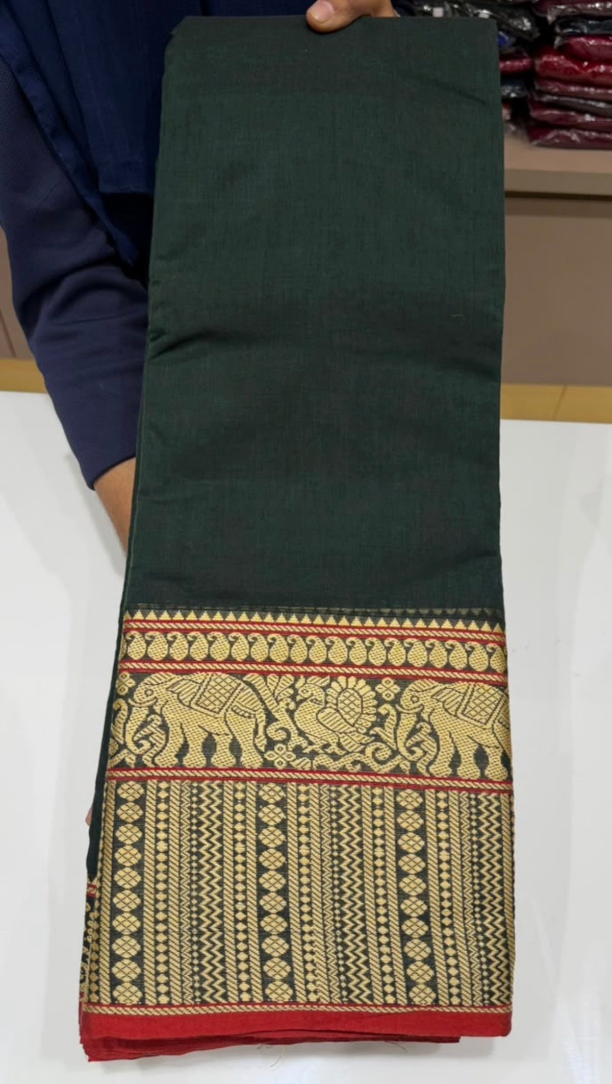 HANDLOOM COTTON SAREES - IHA 35927