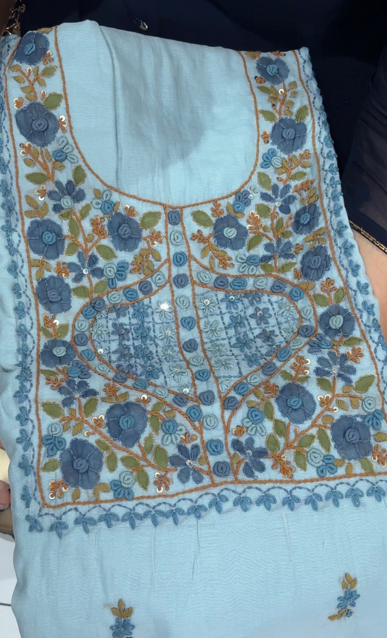 MUL CHANDERI UNSTITCHED SALWAR SUITS - IHA 31200