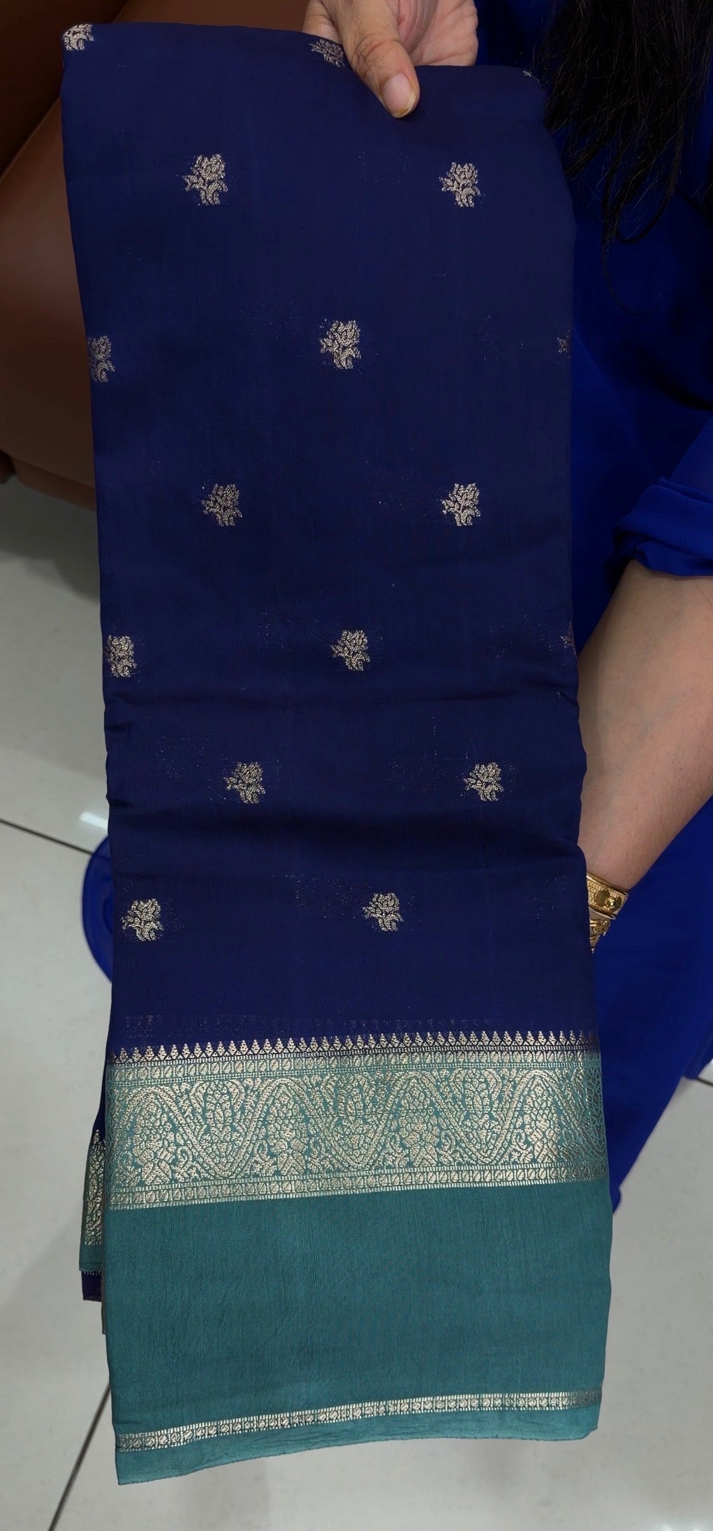 MUL CHANDERI SAREE - IHA 33740