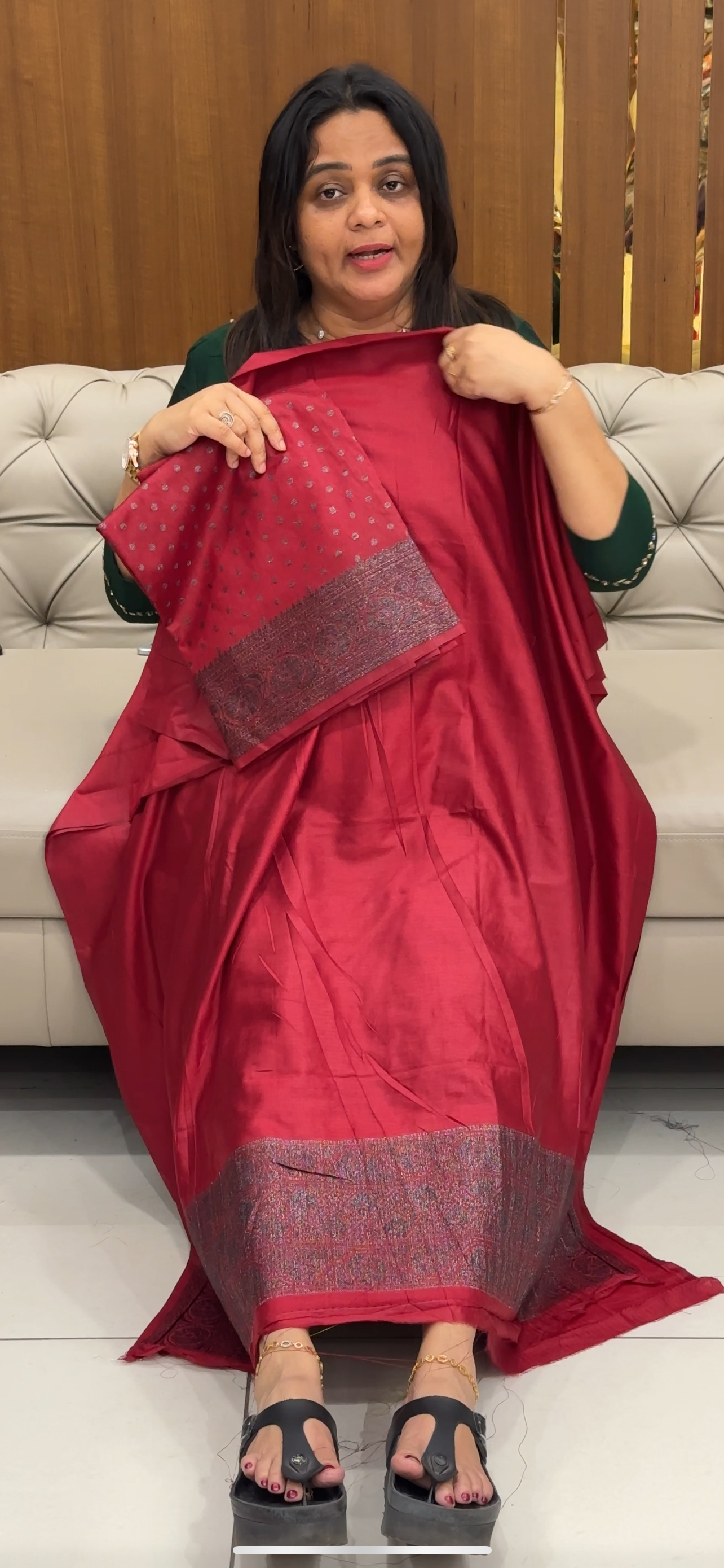 BANARASI TUSSUR UNSTITCHED SALWAR SUITS - 28580