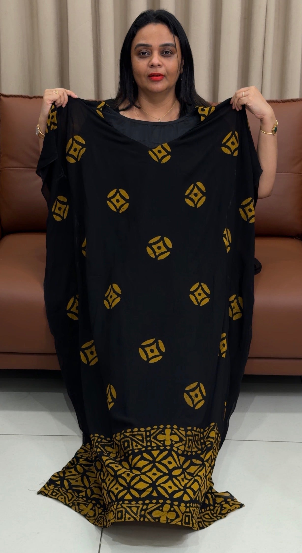 IHA'S IN-HOUSE BATIK PRINTED KAFTAN TOPS - IHA 33523