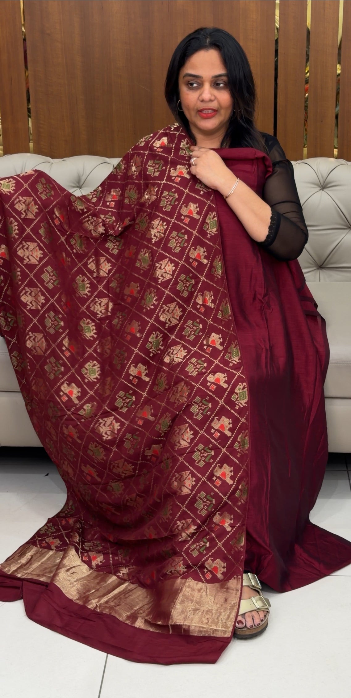 FORWARD SEMI RAW SILK UNSTITCHED SALWAE SUITS - IHA 30628