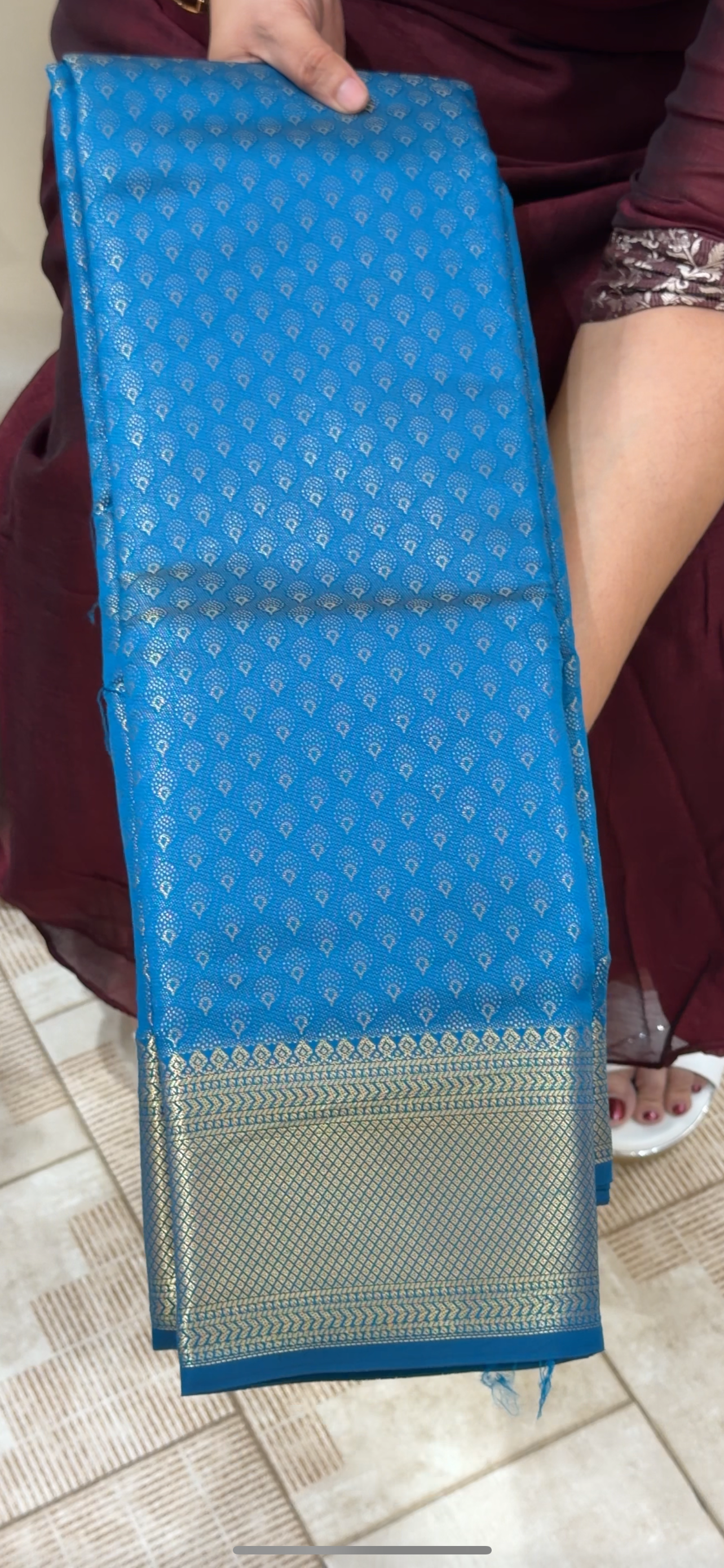 SEMI BROCADE SAREES - IHA 29092