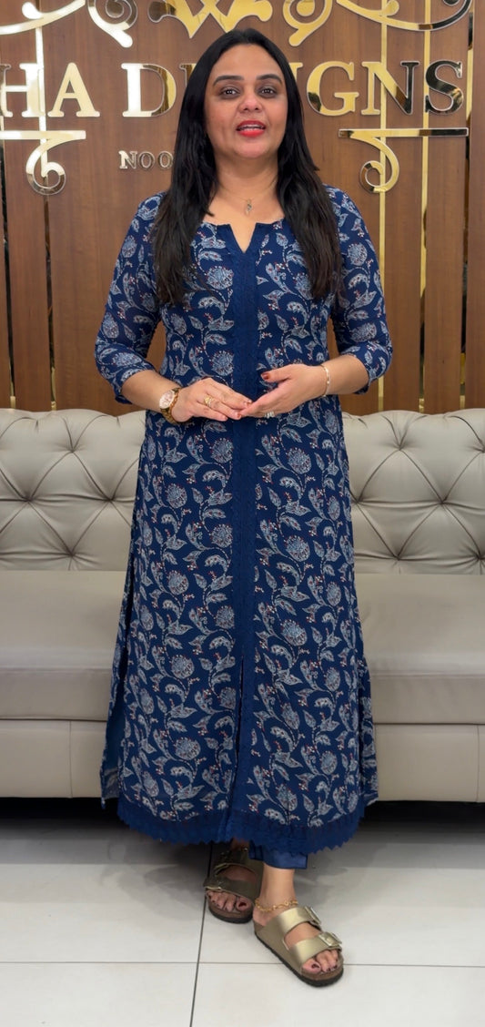 IHA'S IN-HOUSE PRINTED GEORGETTE CO-ORDS SETS - IHA 32181