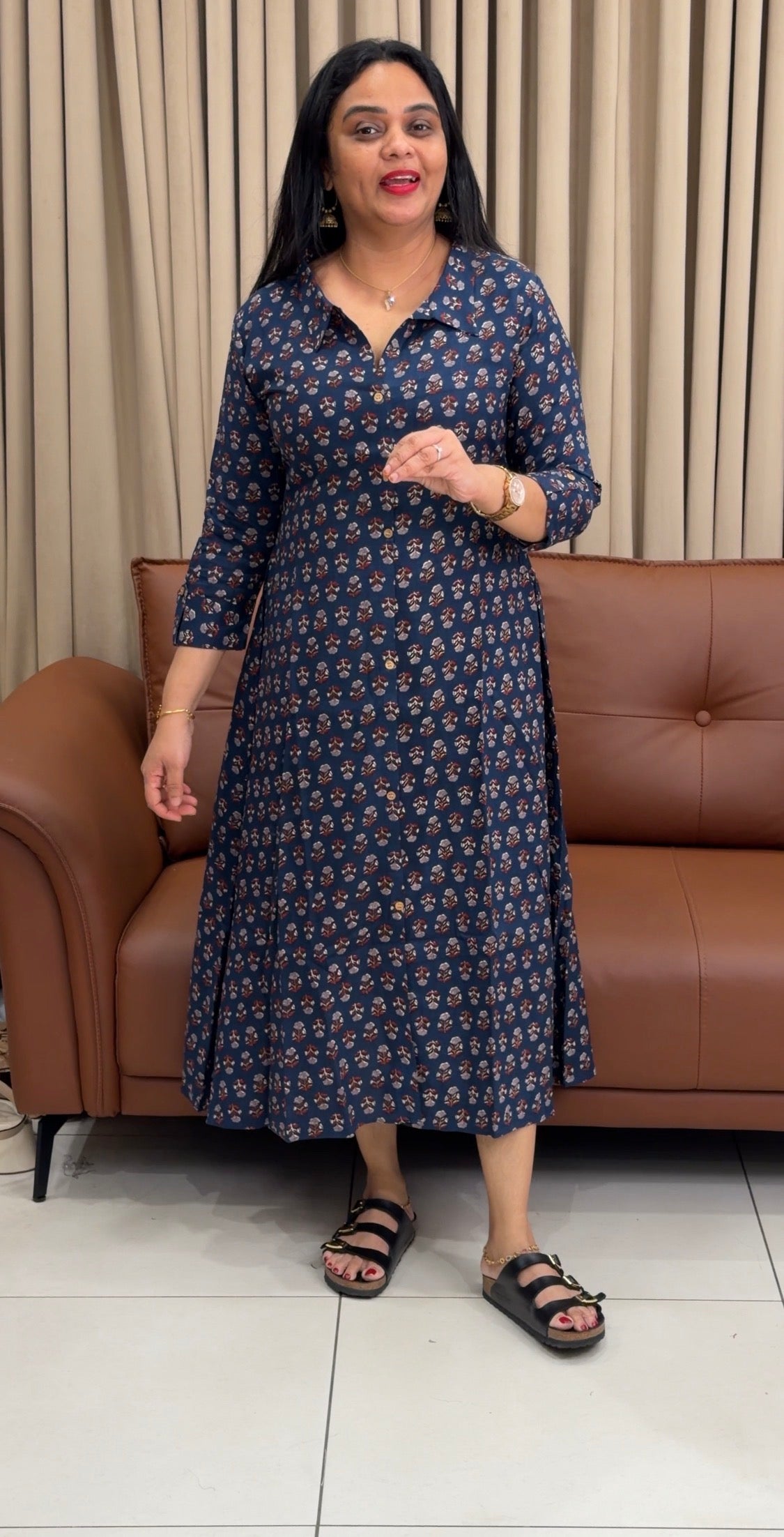 IHA'S IN-HOUSE PRINTED TUNIC TOPS - IHA 34496