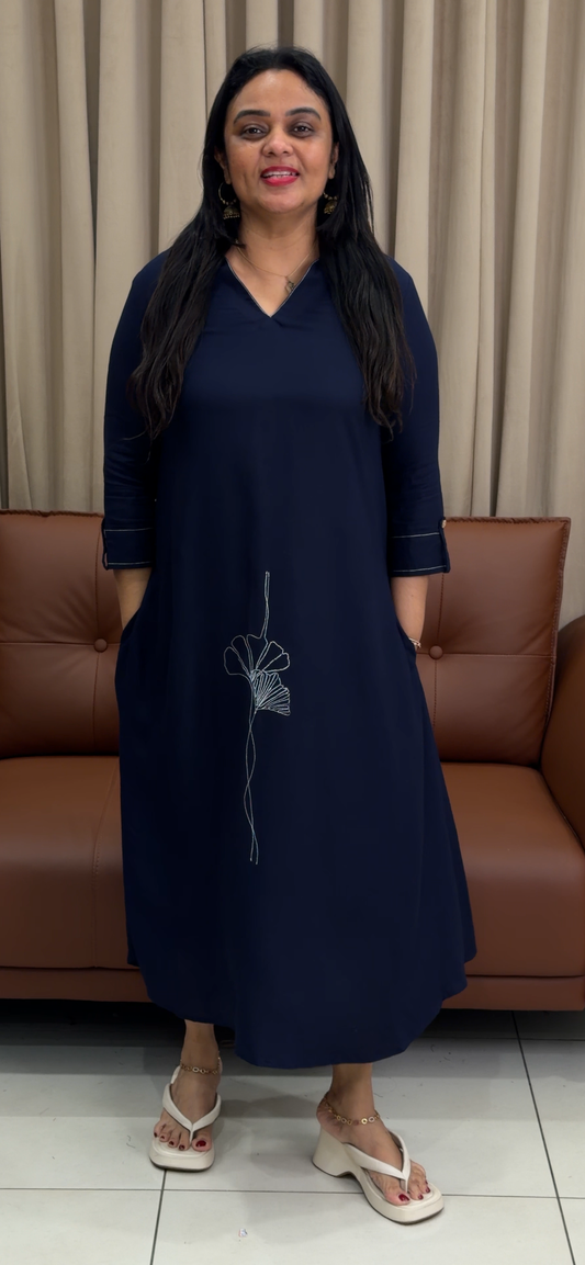 IHA'S IN-HOUSE VISCOSE RAYON TUNIC TOPS - IHA 33877