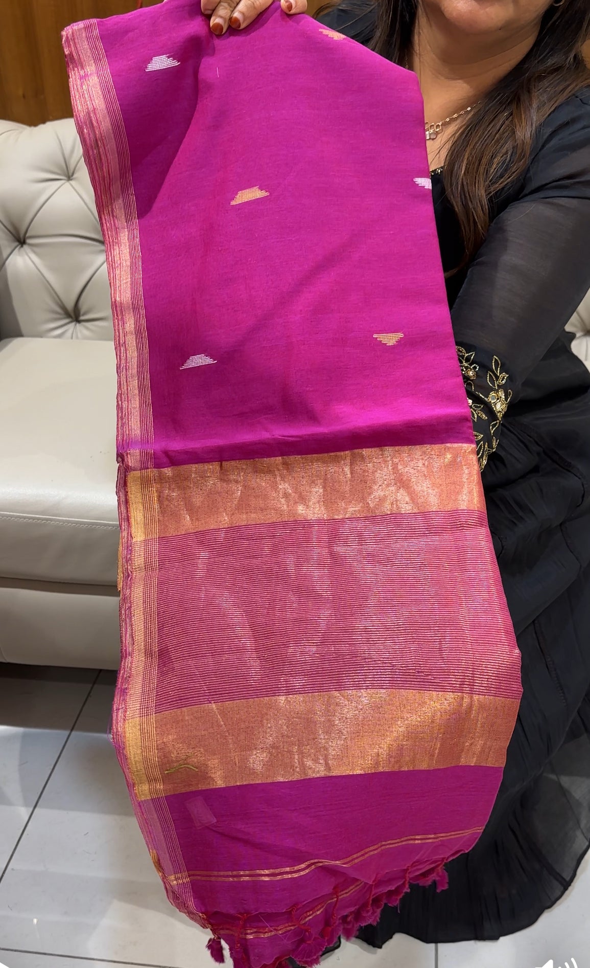 KHADDI COTTON SAREES - IHA 24542