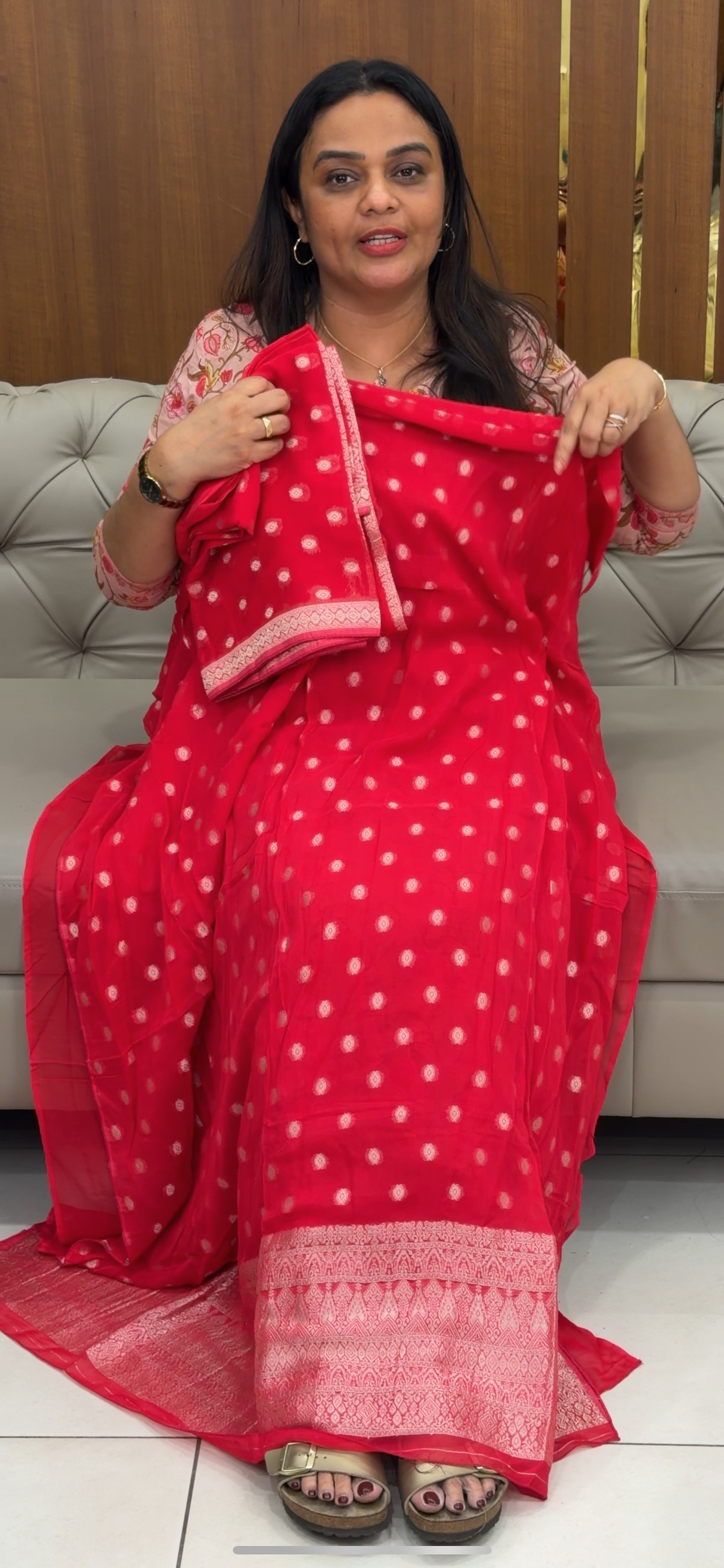 BANARASI UNSTITCHED SALWAR SUITS - IHA 30344