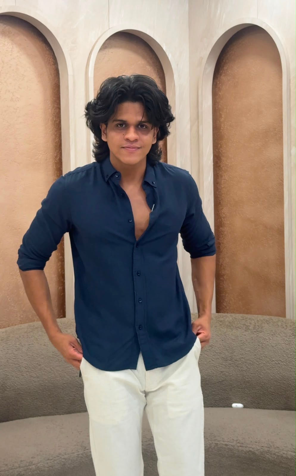 MEN'S LINEN SHIRT - IHA 33439