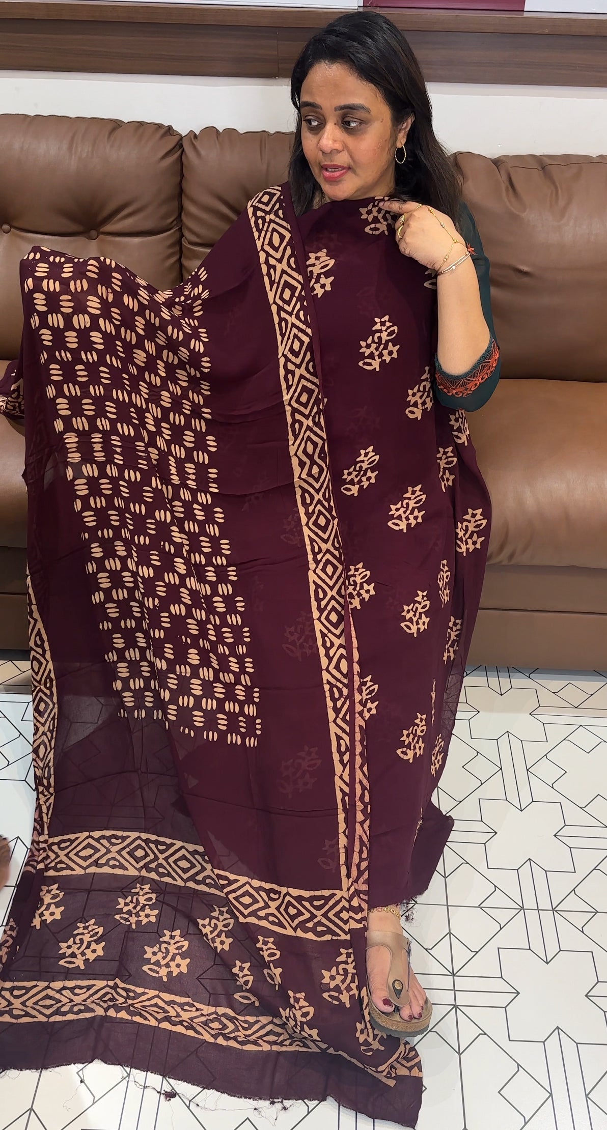 BATIK PRINTED UNSTITCHED SALWAR SUITS - IHA 26226