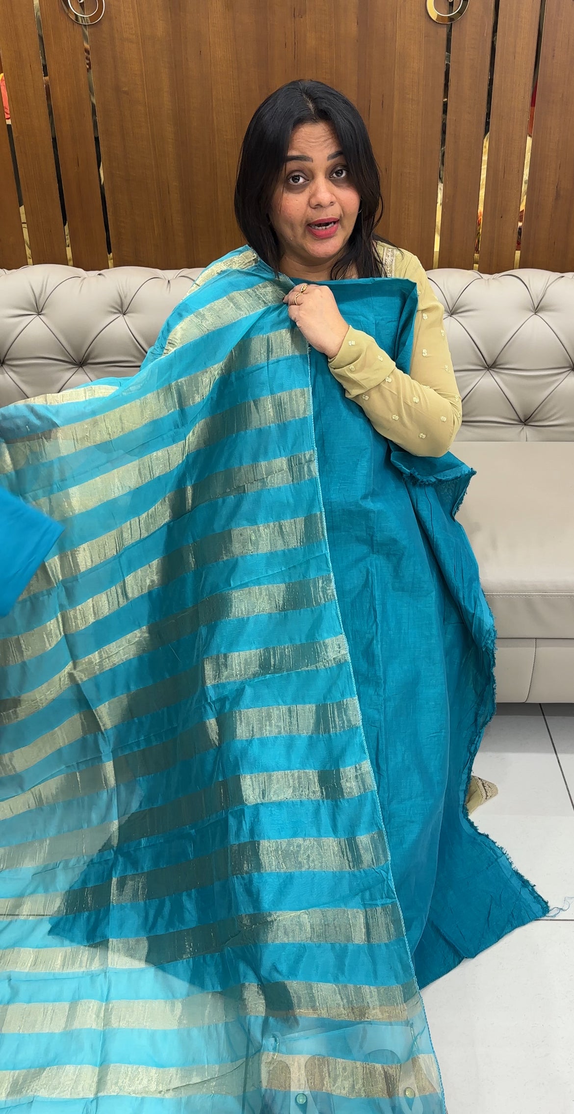 SEMI MODAL UNSTITCHED SALWAR SUITS - IHA 27011