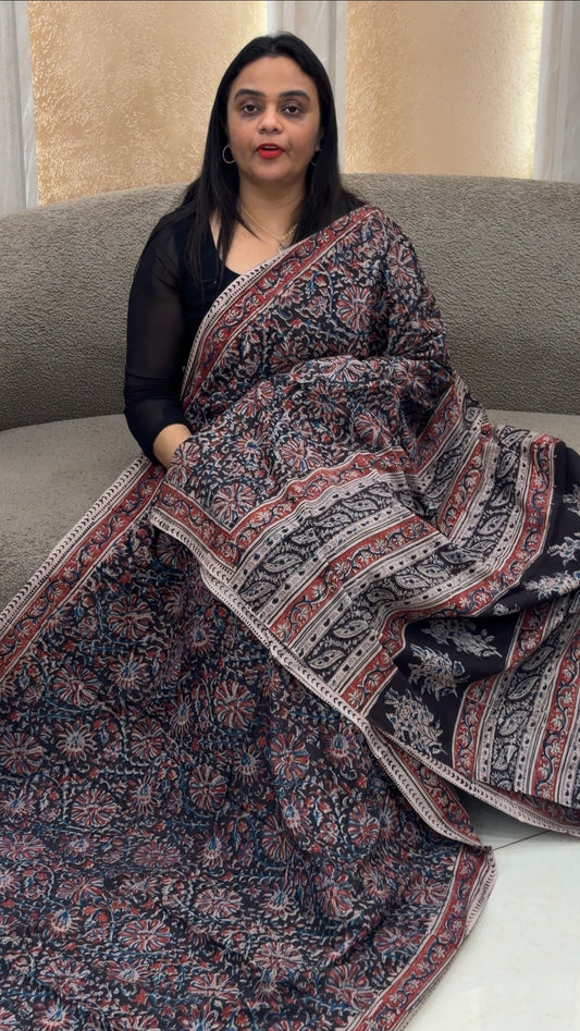 PRINTED COTTON SAREES - IHA 33060