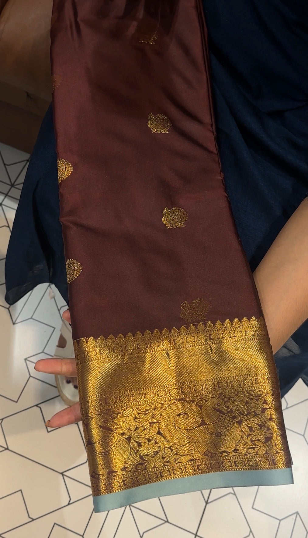 DESIGNER BROCADE SILK SAREES - IHA 32875