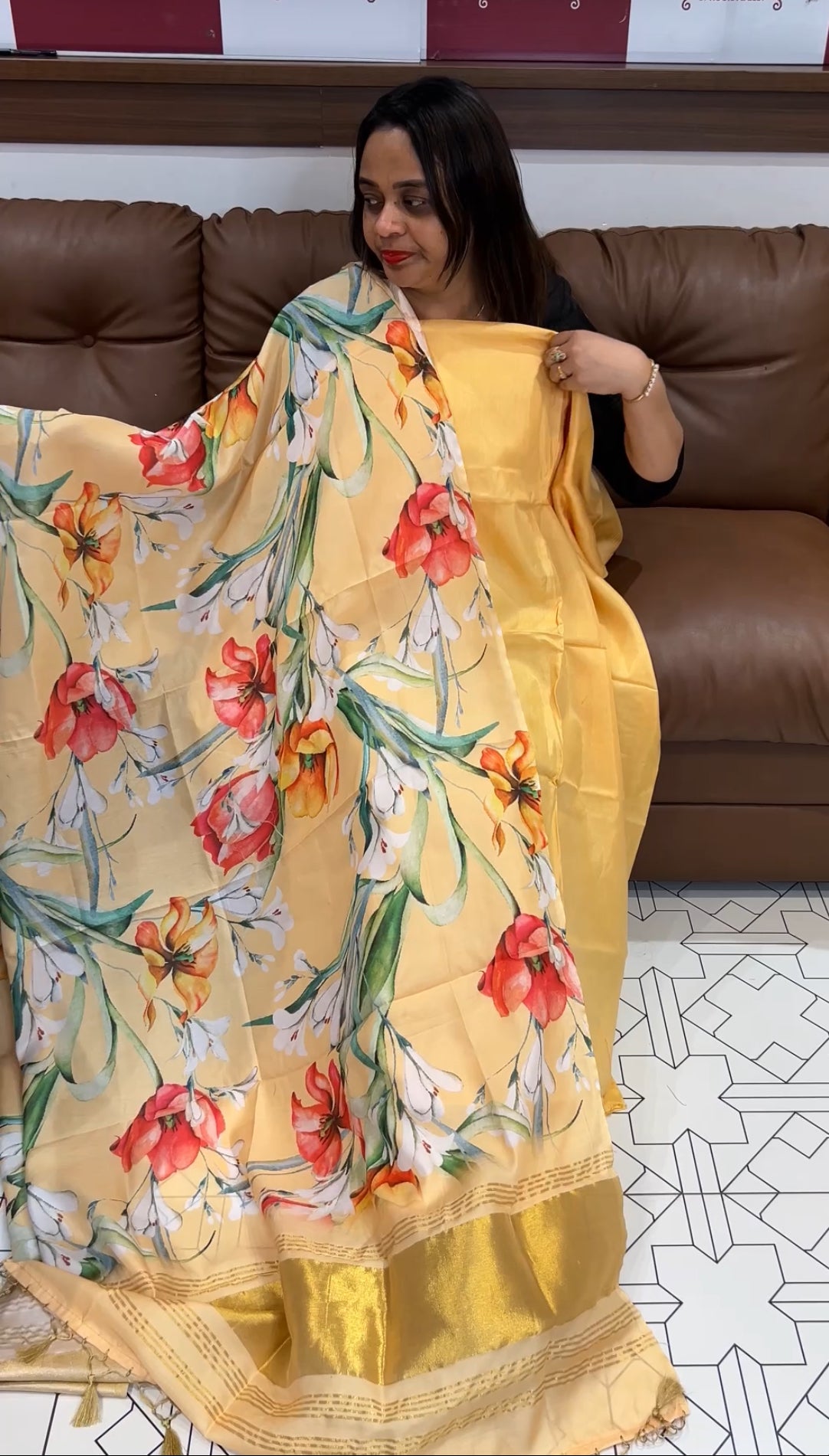 SEMI RAW SILK UNSTITCHED SALWAR SUITS - IHA 22394
