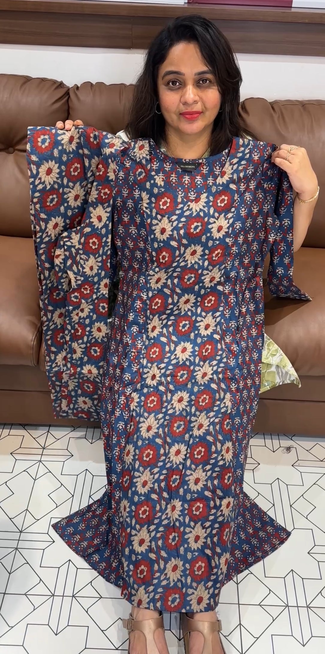 COTTON AJRAKH TOP AND BOTTOM - IHA 26333