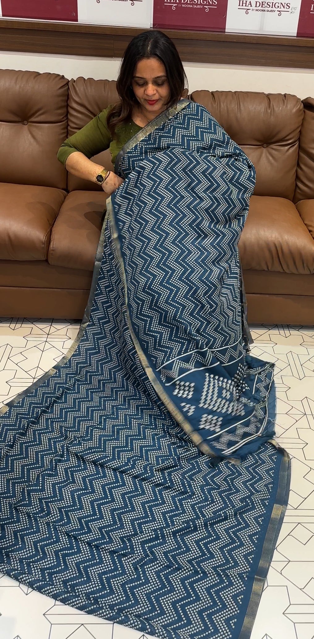 SEMI MODAL SAREE - IHA 19576