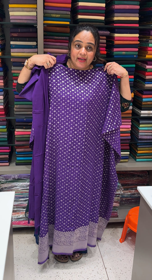 BANARASI UNSTITCHED SALWAR SUITS - IHA 26510