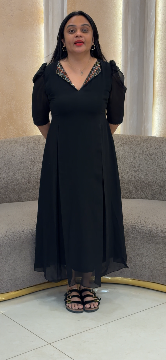 IHA'S IN-HOUSE GEORGETTE FROCKS - IHA 35233