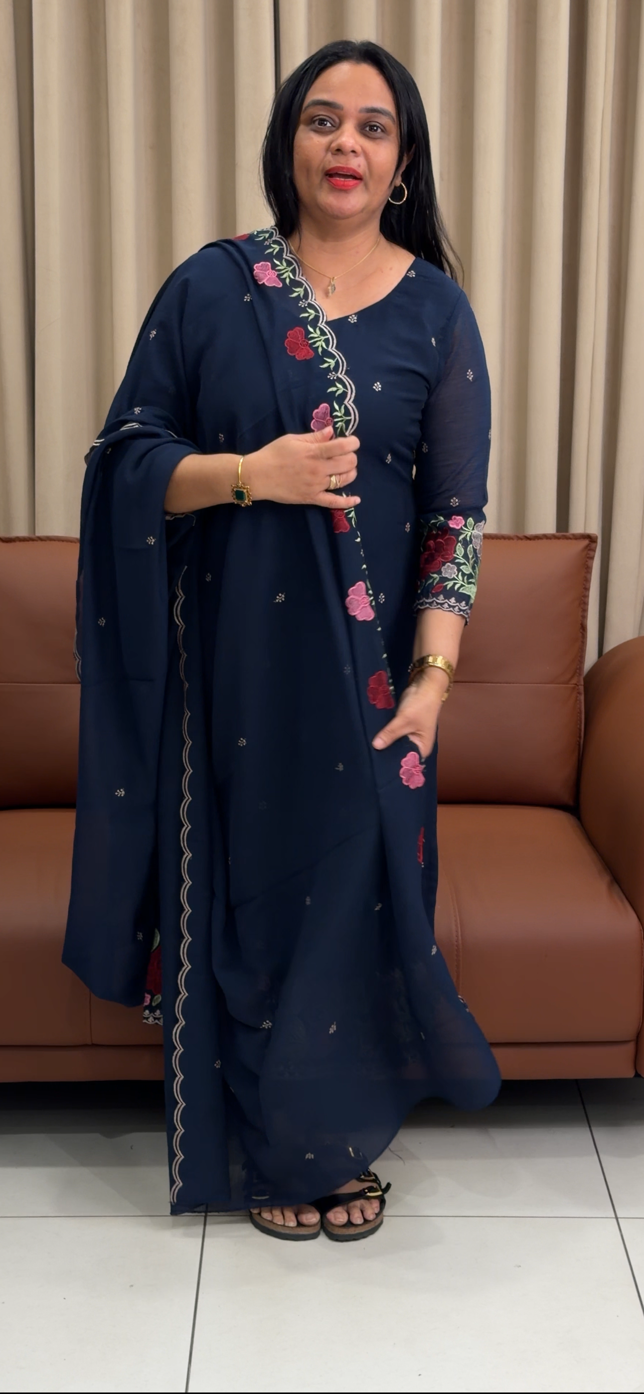MUL CRUSHED UNSTITCHED SALWAR SUITS - IHA 35259