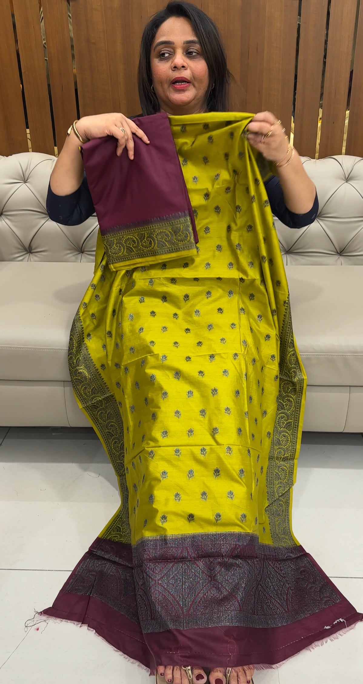TUSSUR BANARASI UNSTITCHED SALWAR SUITS - IHA 25779