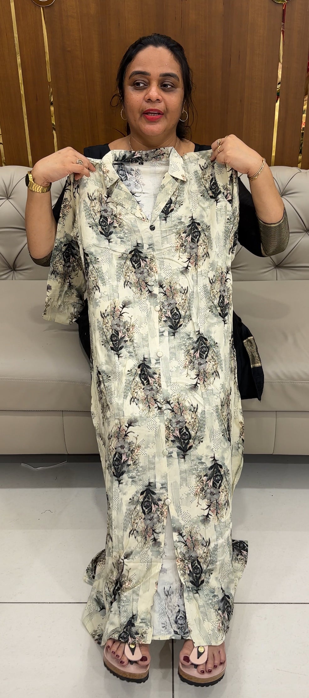 PRINTED RAYON TOPS - IHA 26764
