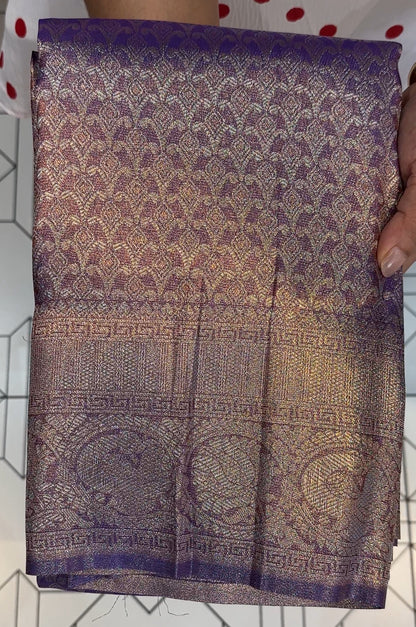 SEMI BANARASI SAREE - IHA 19261