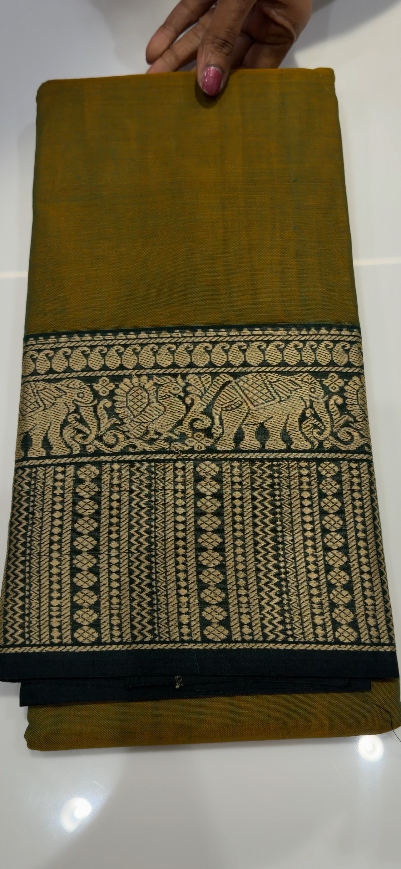 COTTON HANDLOOM SAREES - IHA 33300