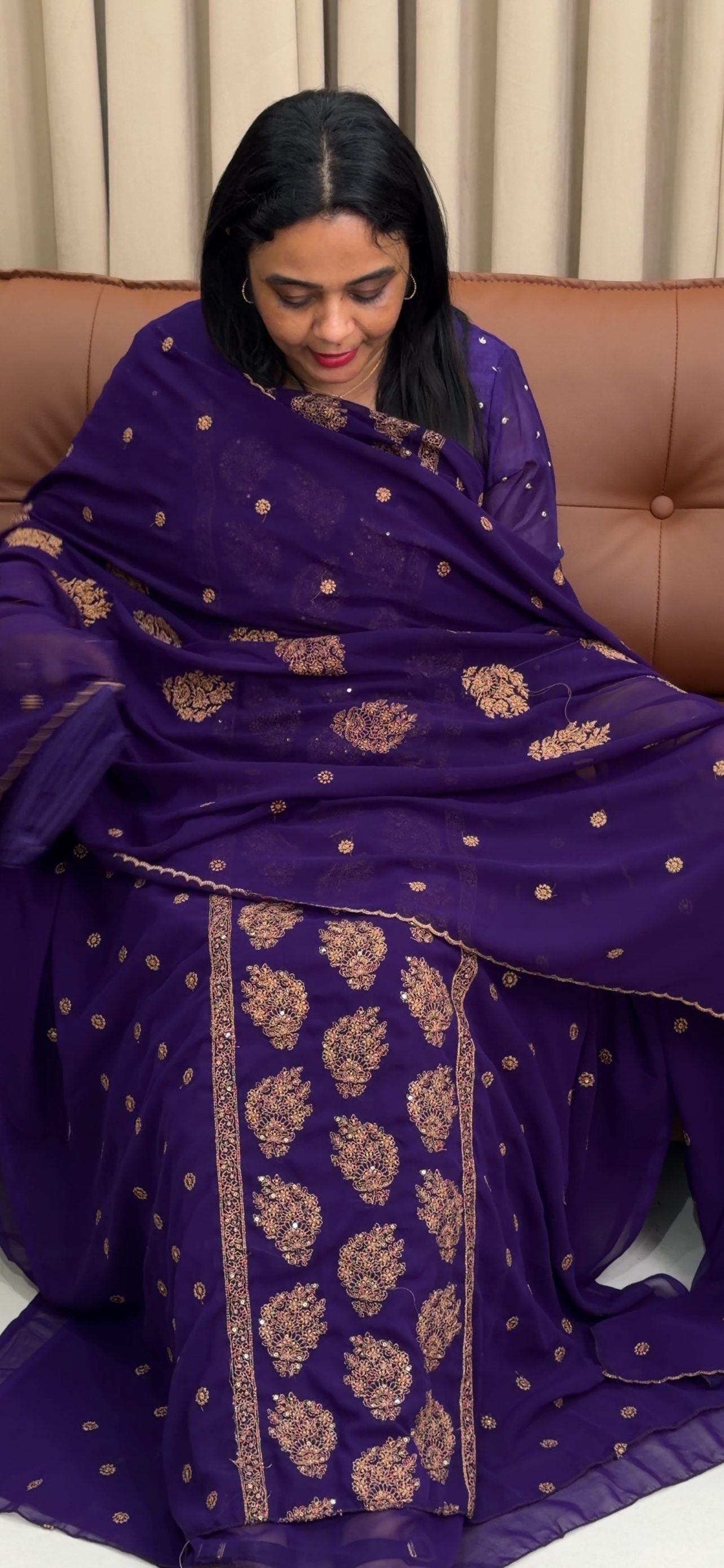 GEORGETTE UNSTITCHED SALWAR SUITS - IHA 33893