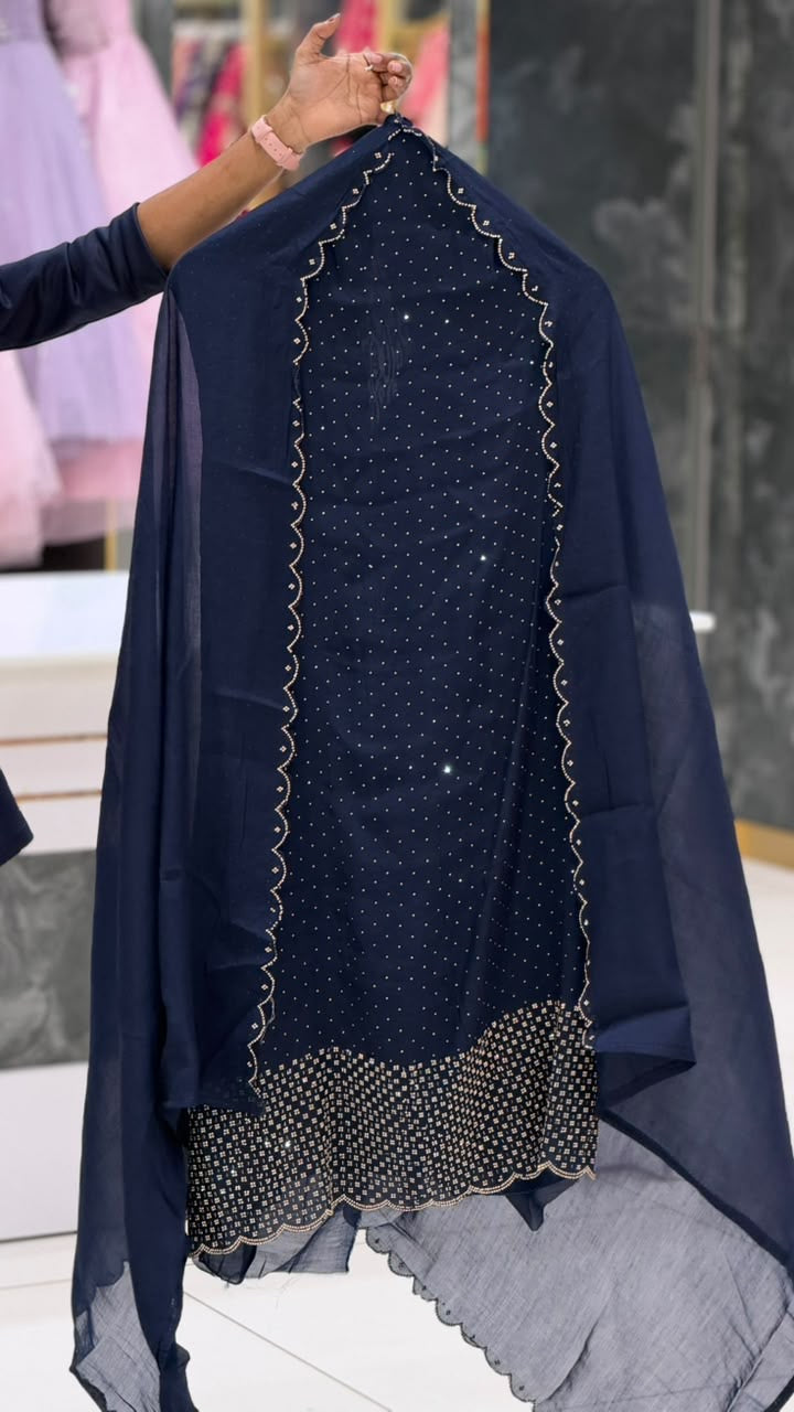 UNSTITCHED SALWAR SUITS - IHA 35981