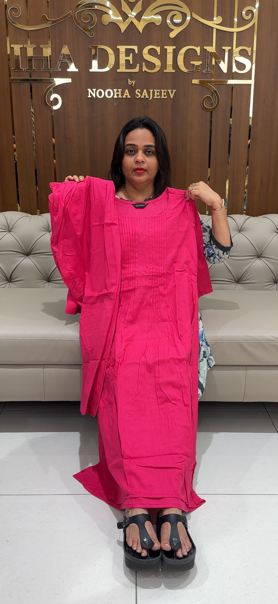 IHA'S IN-HOUSE COTTON TOP AND BOTTOM - IHA 23345