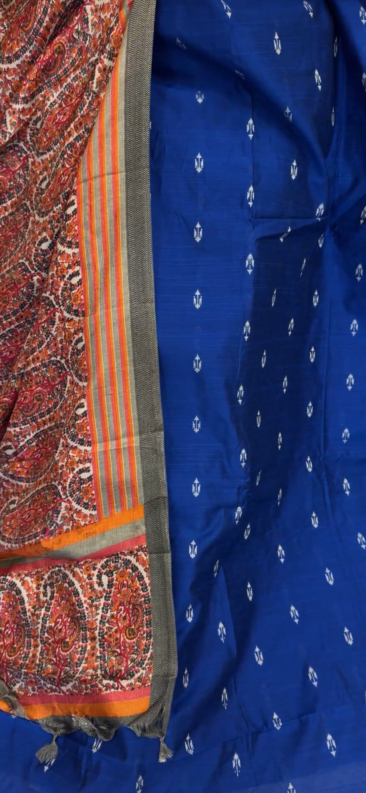 SLUB SILK UNSTITCHED SALWAR SUITS - IHA 33276