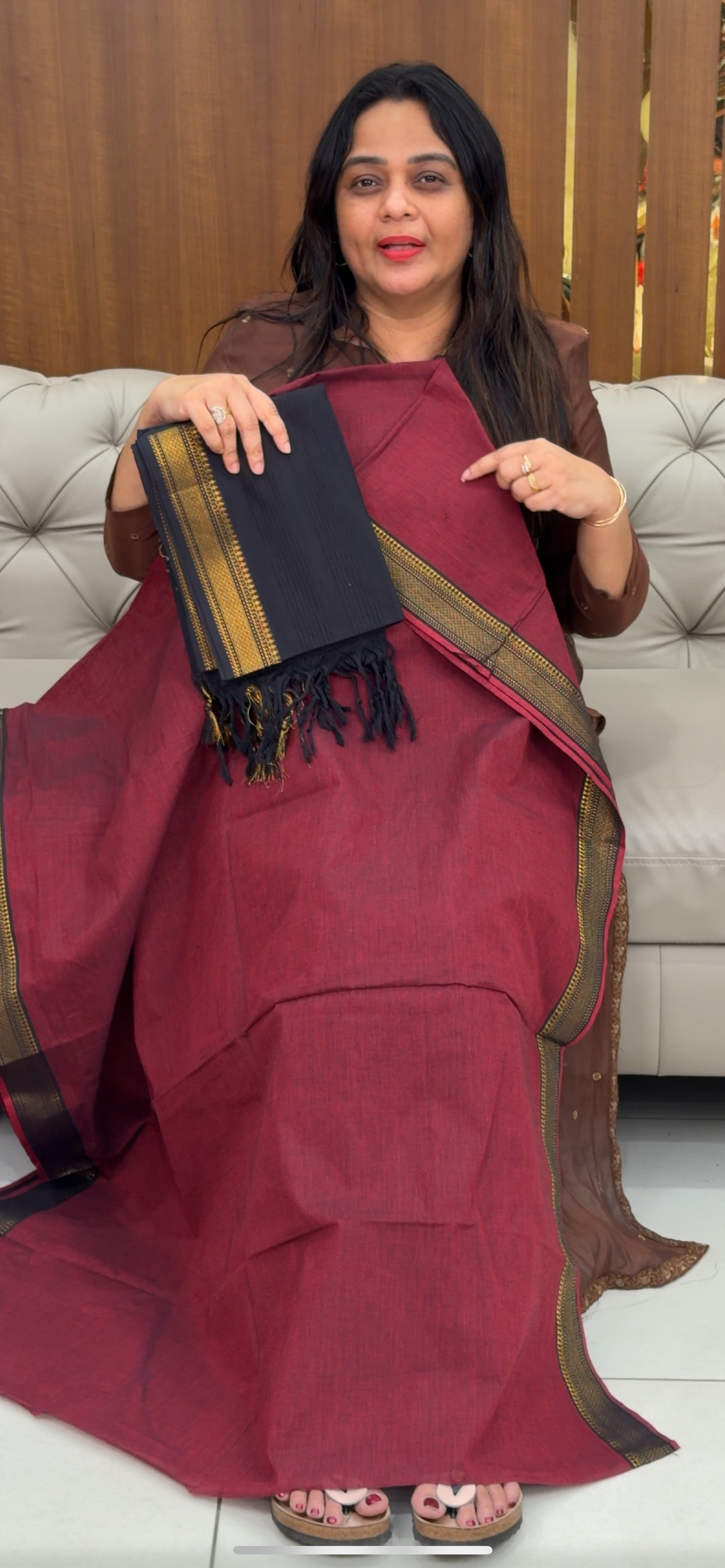 HANDLOOM COTTON UNSTITCHED SALWAR SUITS - IHA 29287