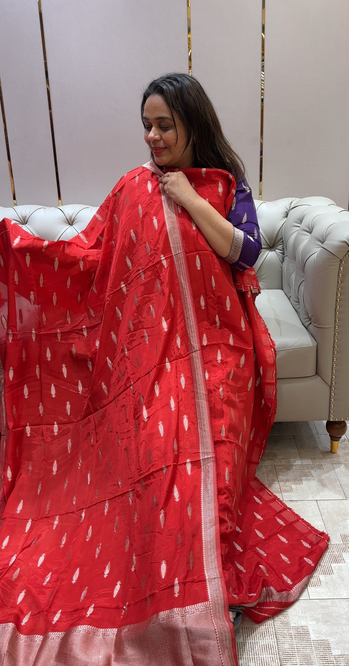 BANARASI UNSTITCHED SALWAR SUITS - IHA 21341
