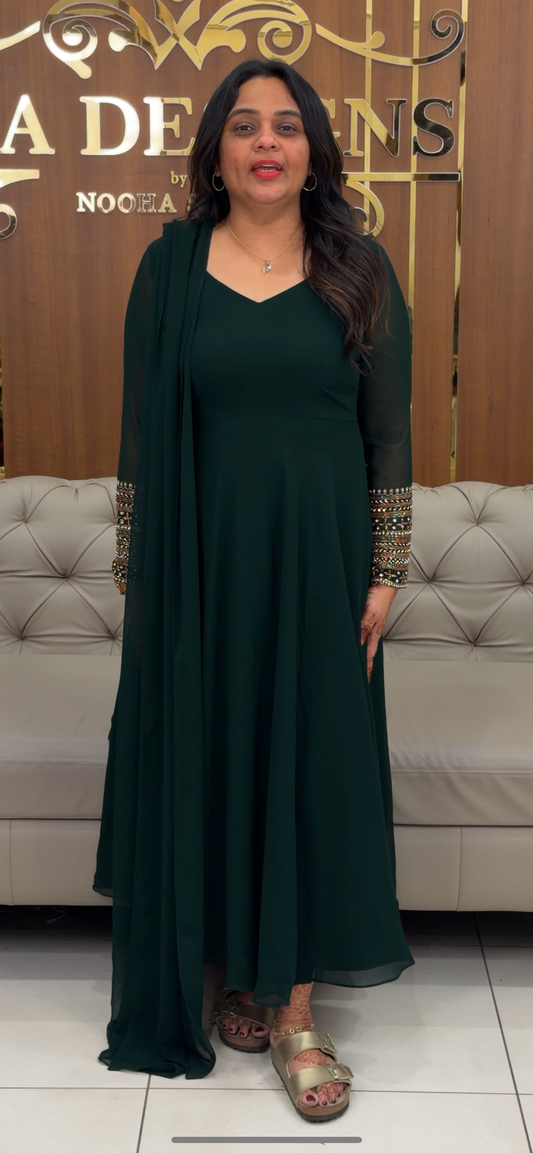 IHA'S IN-HOUSE ANARKALI TOP AND DUPATTA - IHA 30034