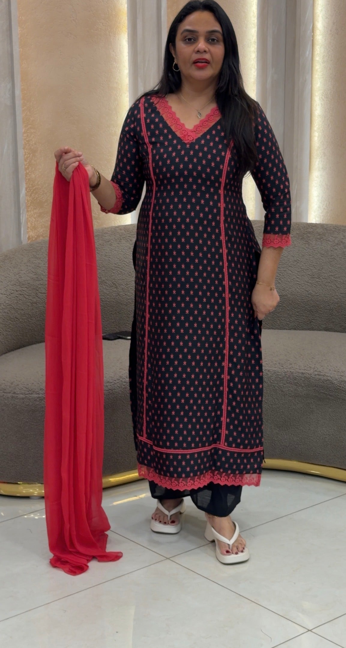 IHA'S IN-HOUSE PRINTED UNSTITCHED SALWAR SUITD - IHA 33250