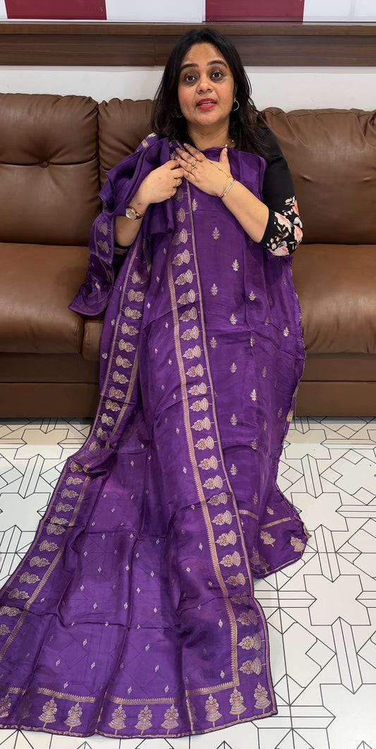 BANARASI UNSTITCHED SALWAR SUITS - IHA 26671