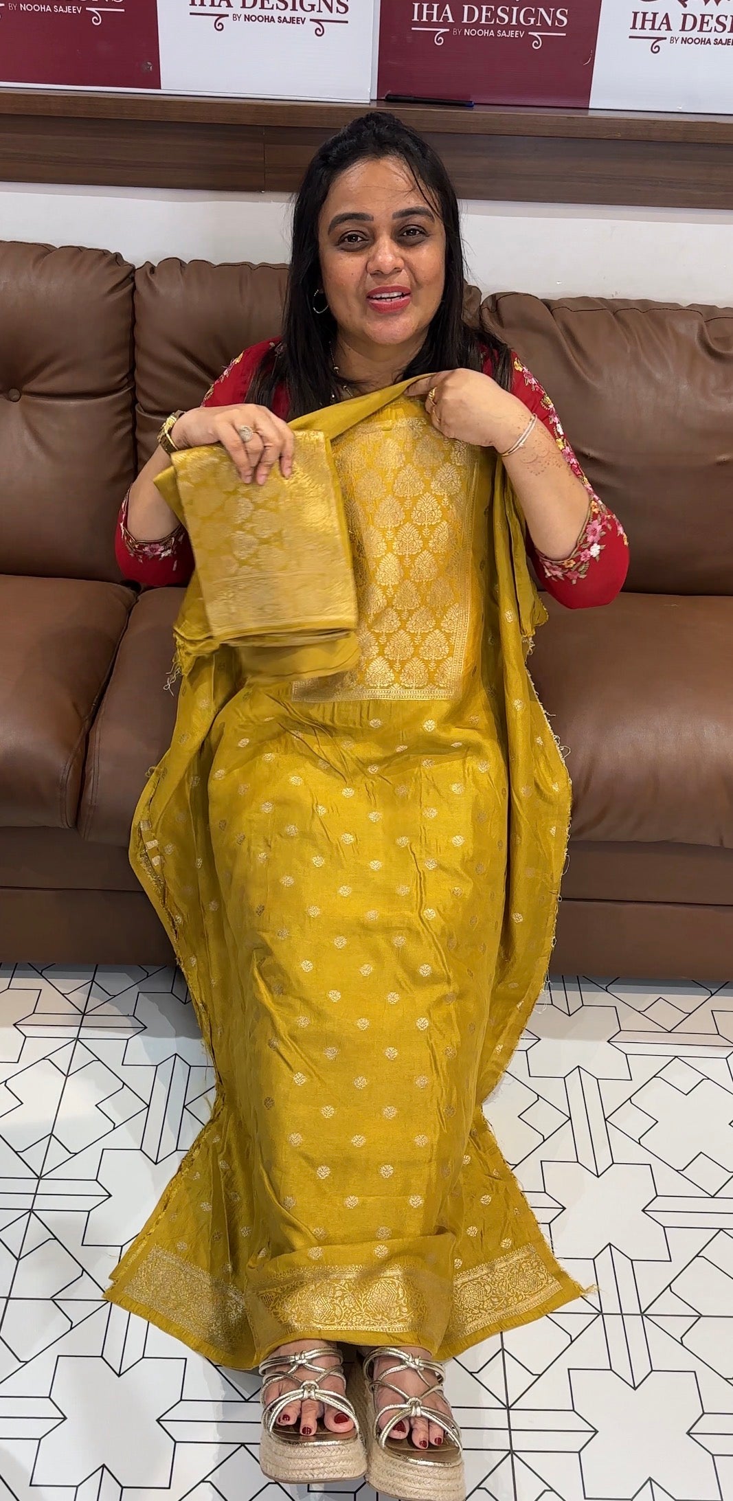 BANARSI UNSTITCHED SALWAR SUITS - IHA 27772