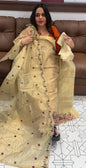 TISSUE UNSTITCHED SALWAR SUITS - IHA 16356