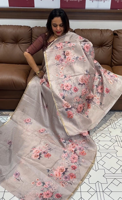 DIGITAL PRINTED SEMI SILK KOTA SAREE - IHA 14556