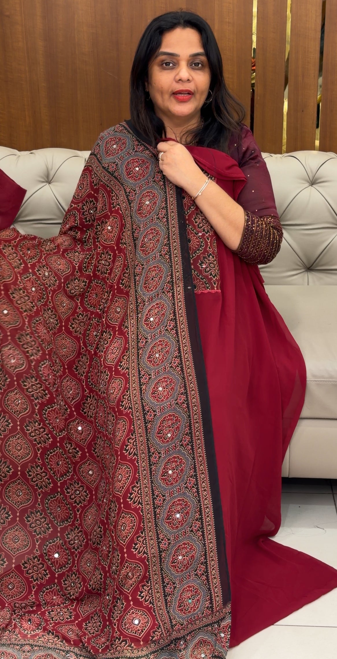 FAUX GEORGETTE UNSTITCHED SALWAR SUITS - IHA 30858