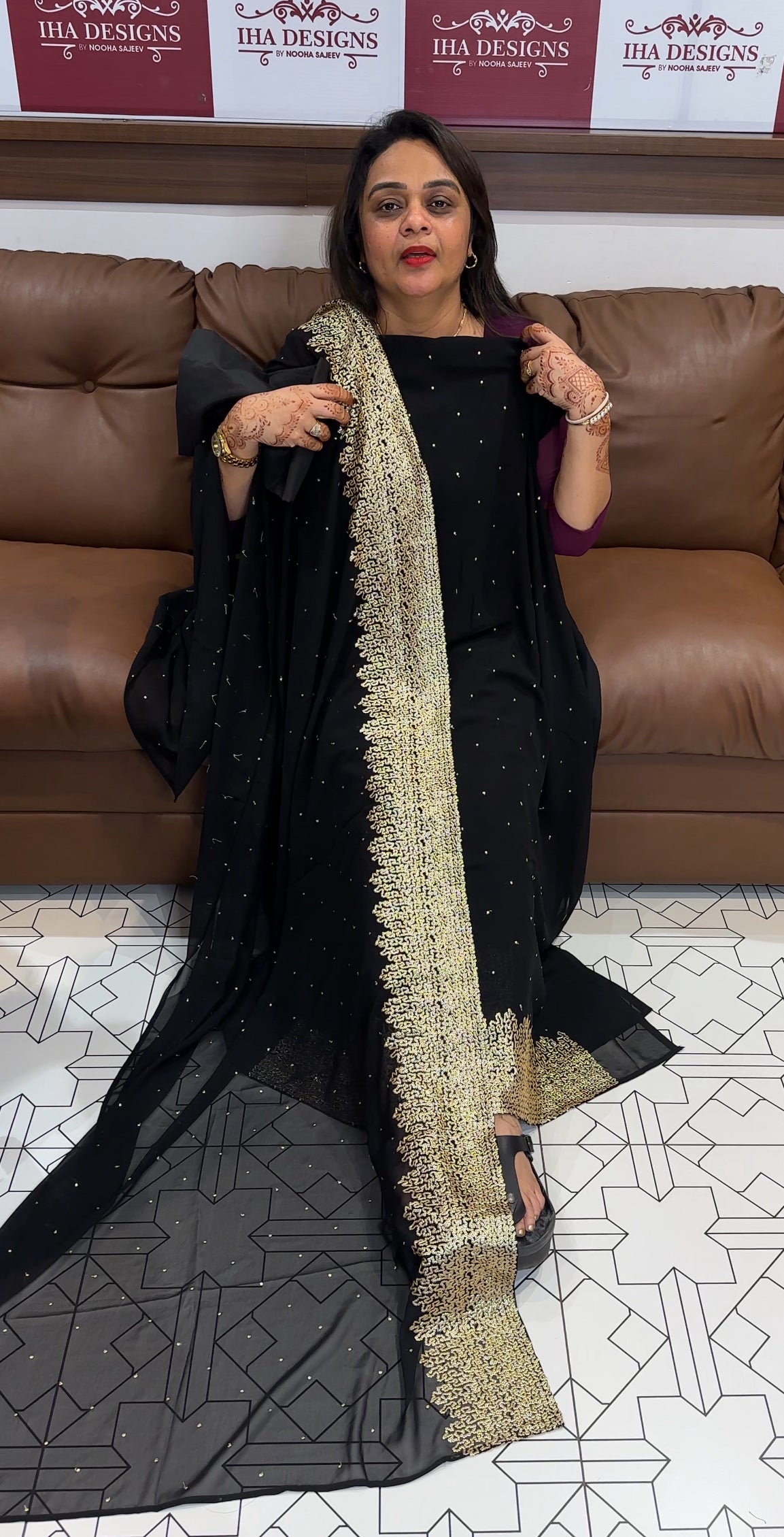 GEORGETTE UNSTITCHED SALWAR SUITS - IHA 23716