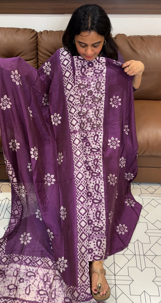 SEMI MODAL UNSTITCHED SALWAR SUITS - IHA 27162