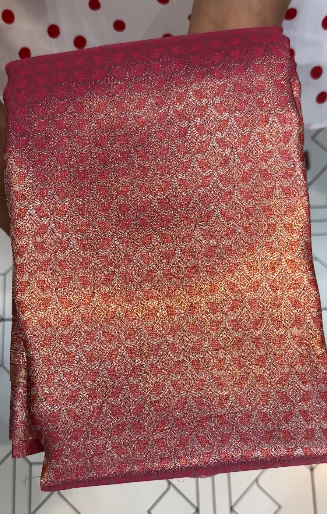 SEMI BANARASI SAREE - IHA 19261