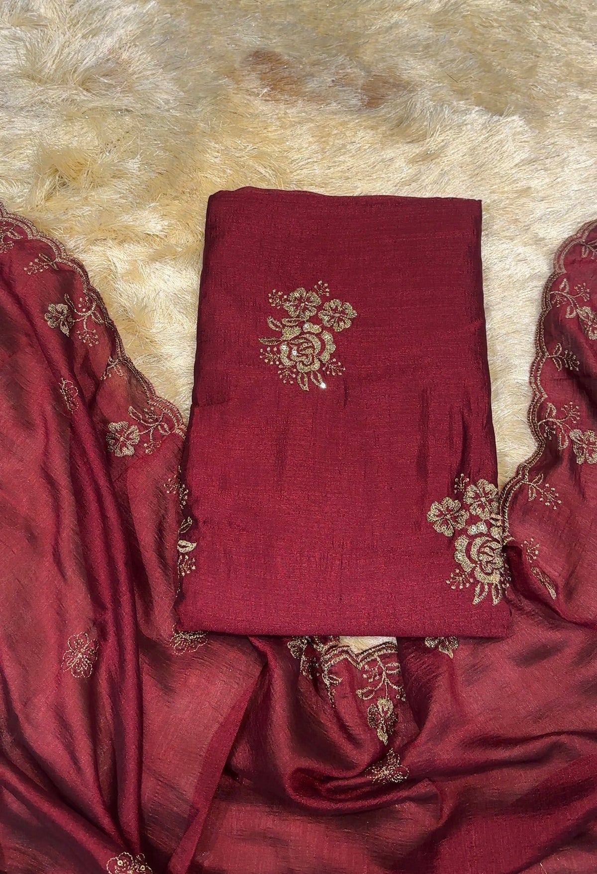 VICHITRA SILK UNSTITCHED SALWAR SUITS - IHA 36007